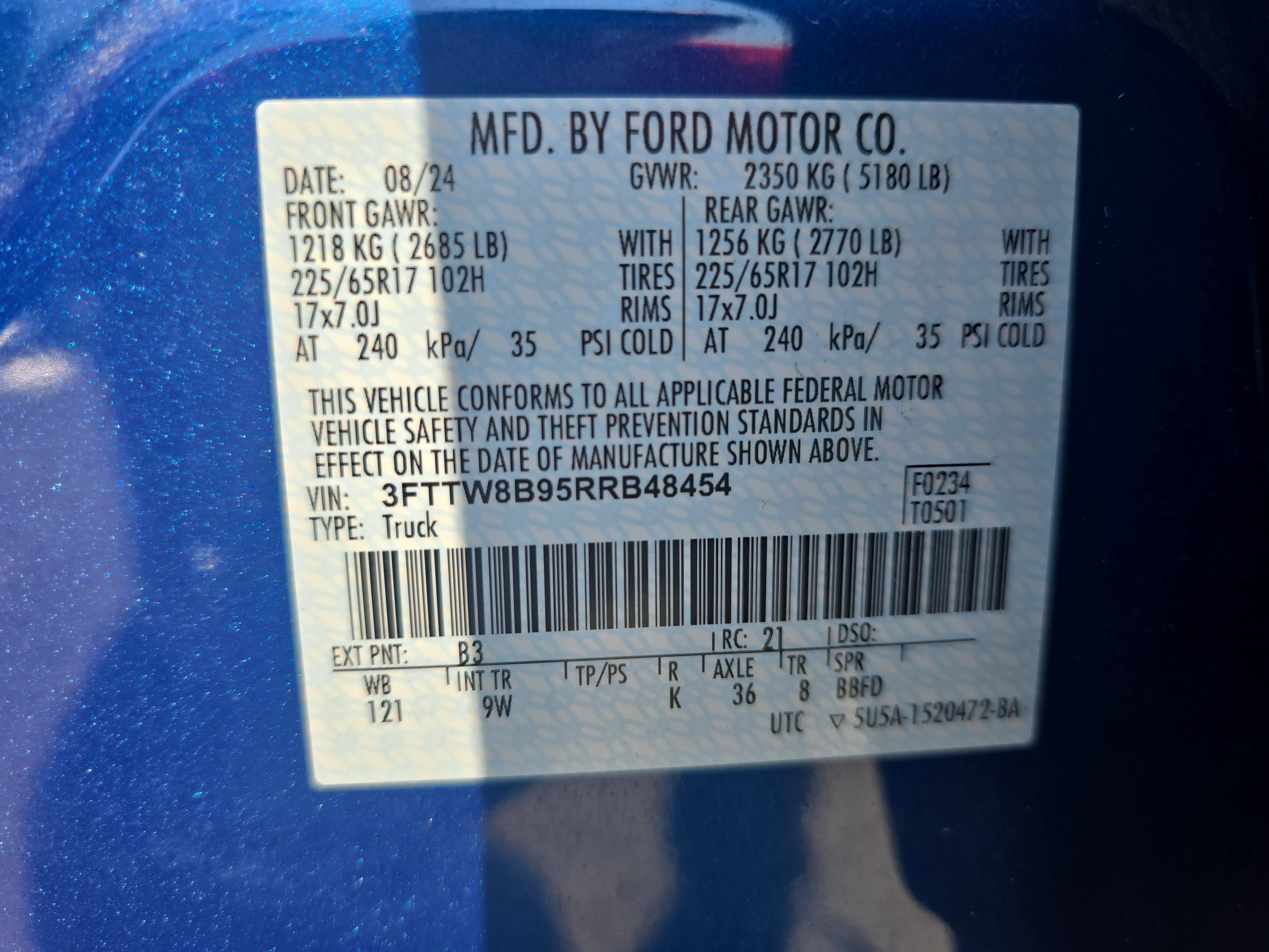 Used 2024 Ford Maverick XL w/ Equipment Group 100A Standard AWD/4WD image 33