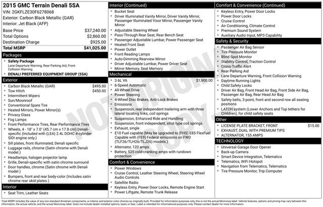 Used 2015 GMC Terrain Denali image 37