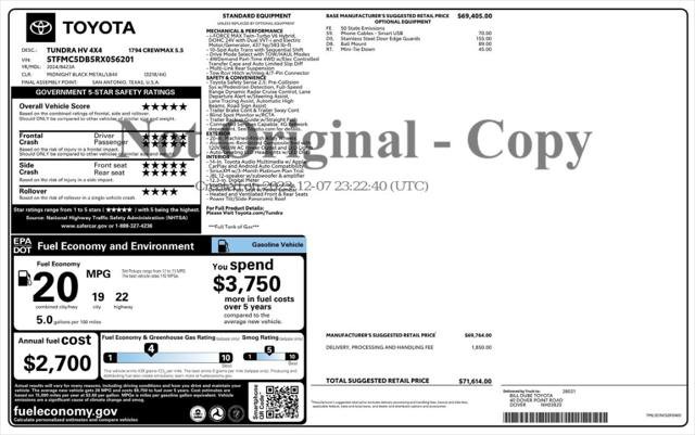 Used 2024 Toyota Tundra 1794 Edition AWD/4WD image 4