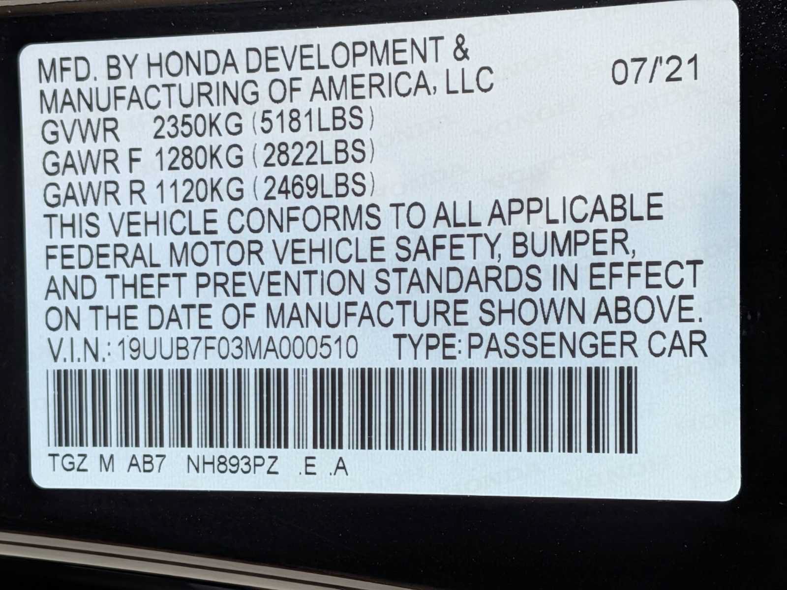 Used 2021 Acura TLX Type S AWD/4WD image 31