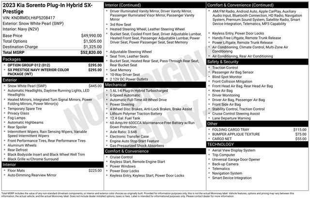 Certified 2023 Kia Sorento SX Prestige image 37