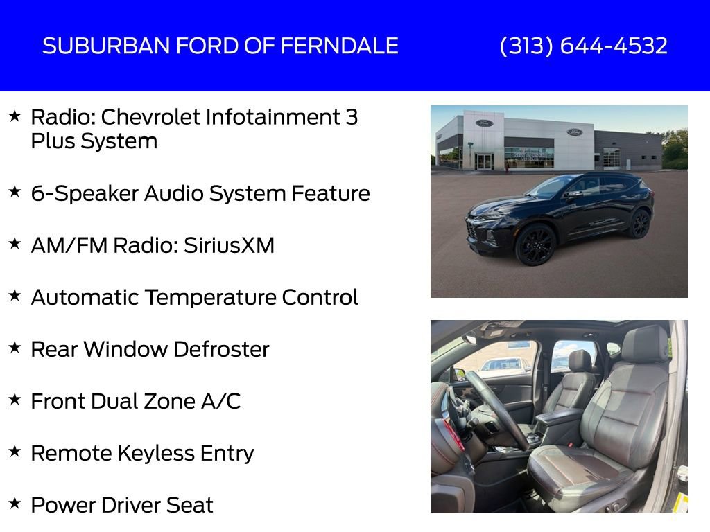 Used 2019 Chevrolet Blazer RS w/ Sun and Wheels Package AWD/4WD image 9
