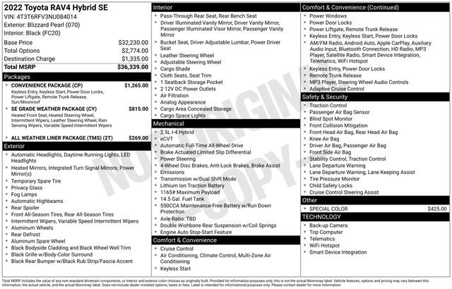Used 2022 Toyota RAV4 SE w/ Convenience Package image 9