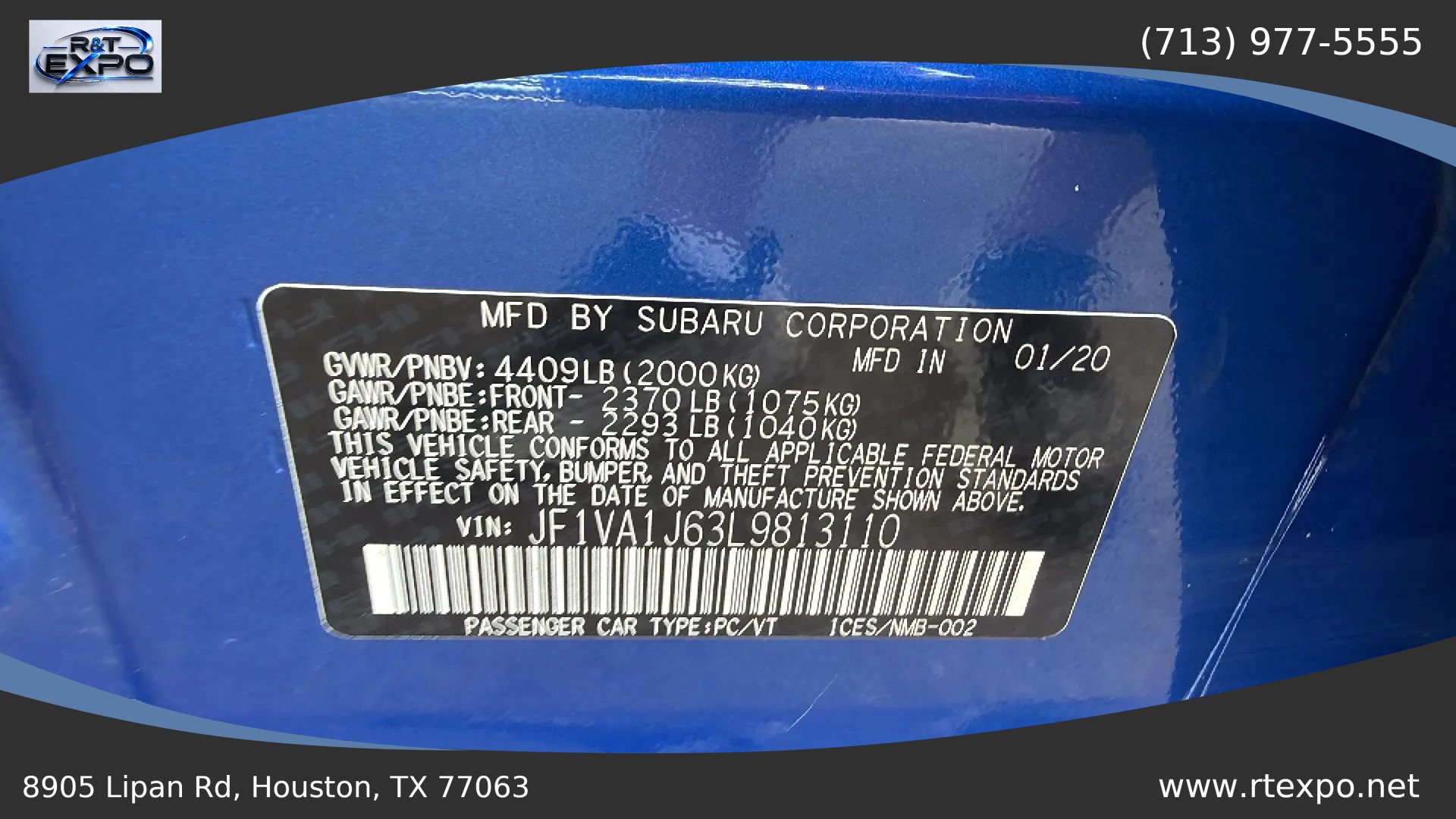 Used 2020 Subaru WRX Limited AWD/4WD image 47