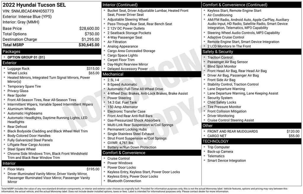 Used 2022 Hyundai Tucson SEL AWD/4WD image 5