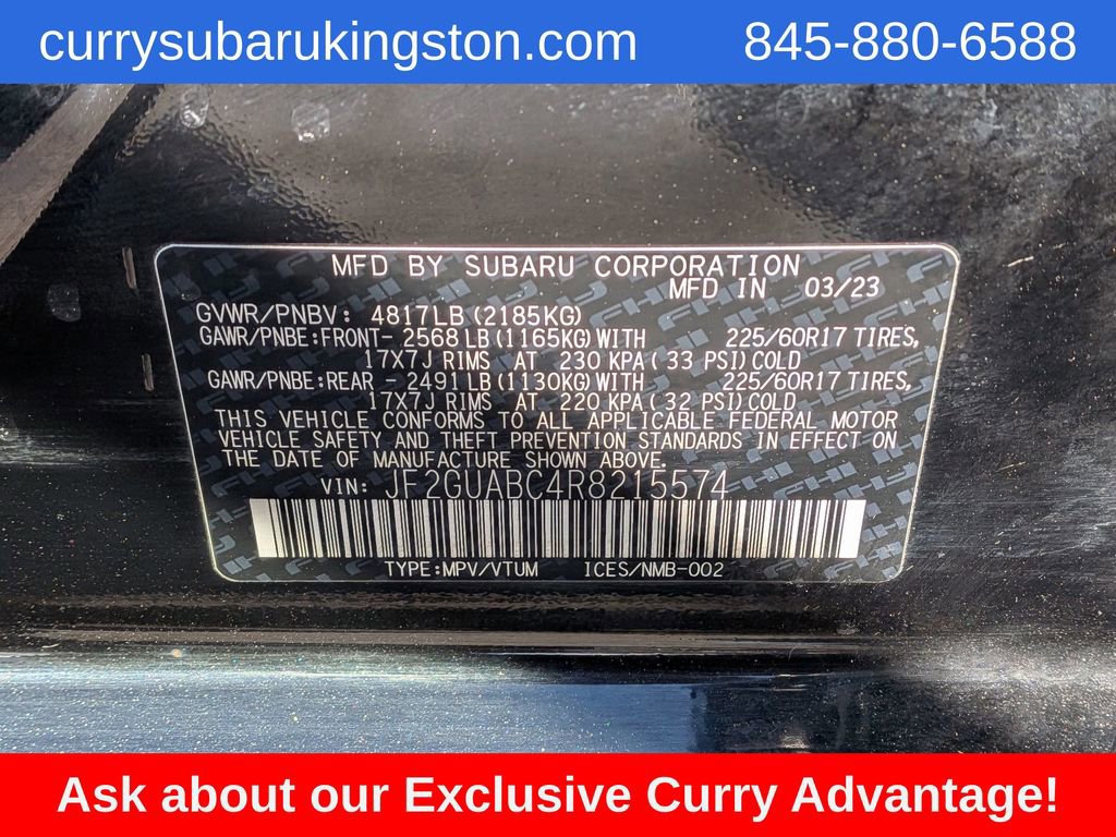 Used 2024 Subaru Crosstrek 2.0i AWD/4WD image 13