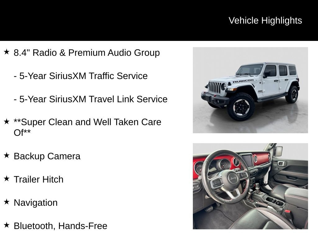 Used 2021 Jeep Wrangler Unlimited Rubicon w/ Uconnect 4C Nav & Sound Group image 21