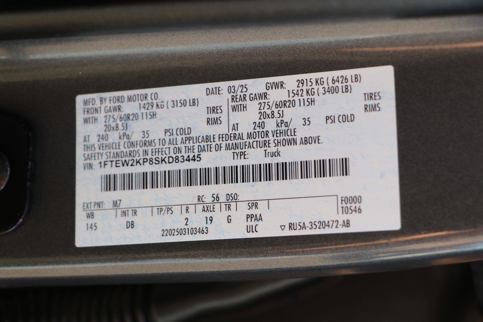 Used 2025 Ford F150 STX w/ Equipment Group 200A image 34