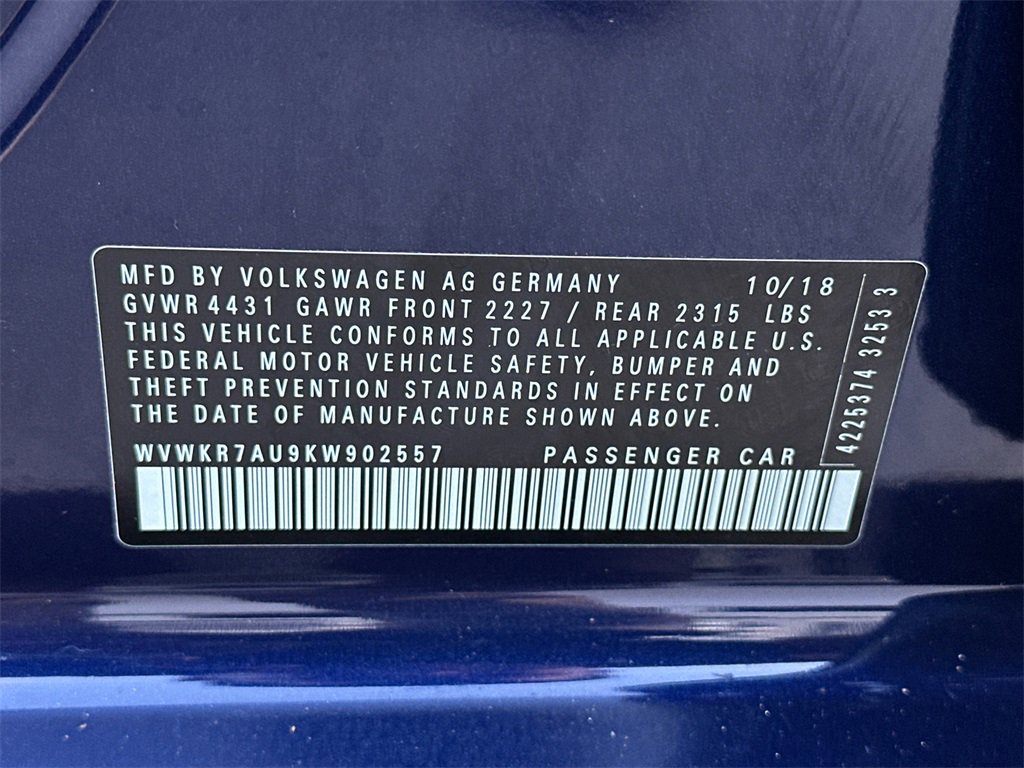 Used 2019 Volkswagen e-Golf SE w/ Driver Assistance Package image 34