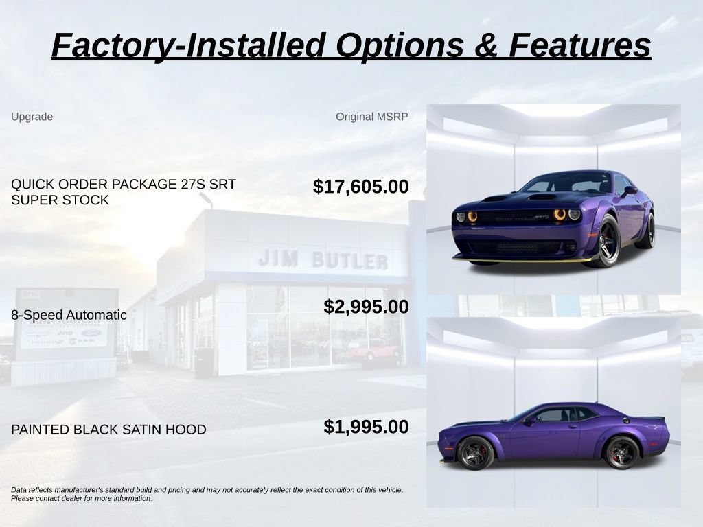 Used 2023 Dodge Challenger SRT Super Stock RWD video 3