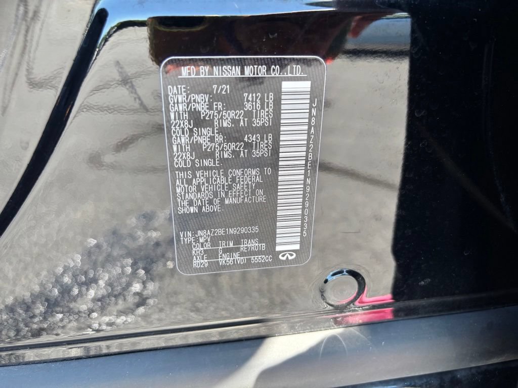 Used 2022 INFINITI QX80 Sensory w/ Cargo Package AWD/4WD image 15
