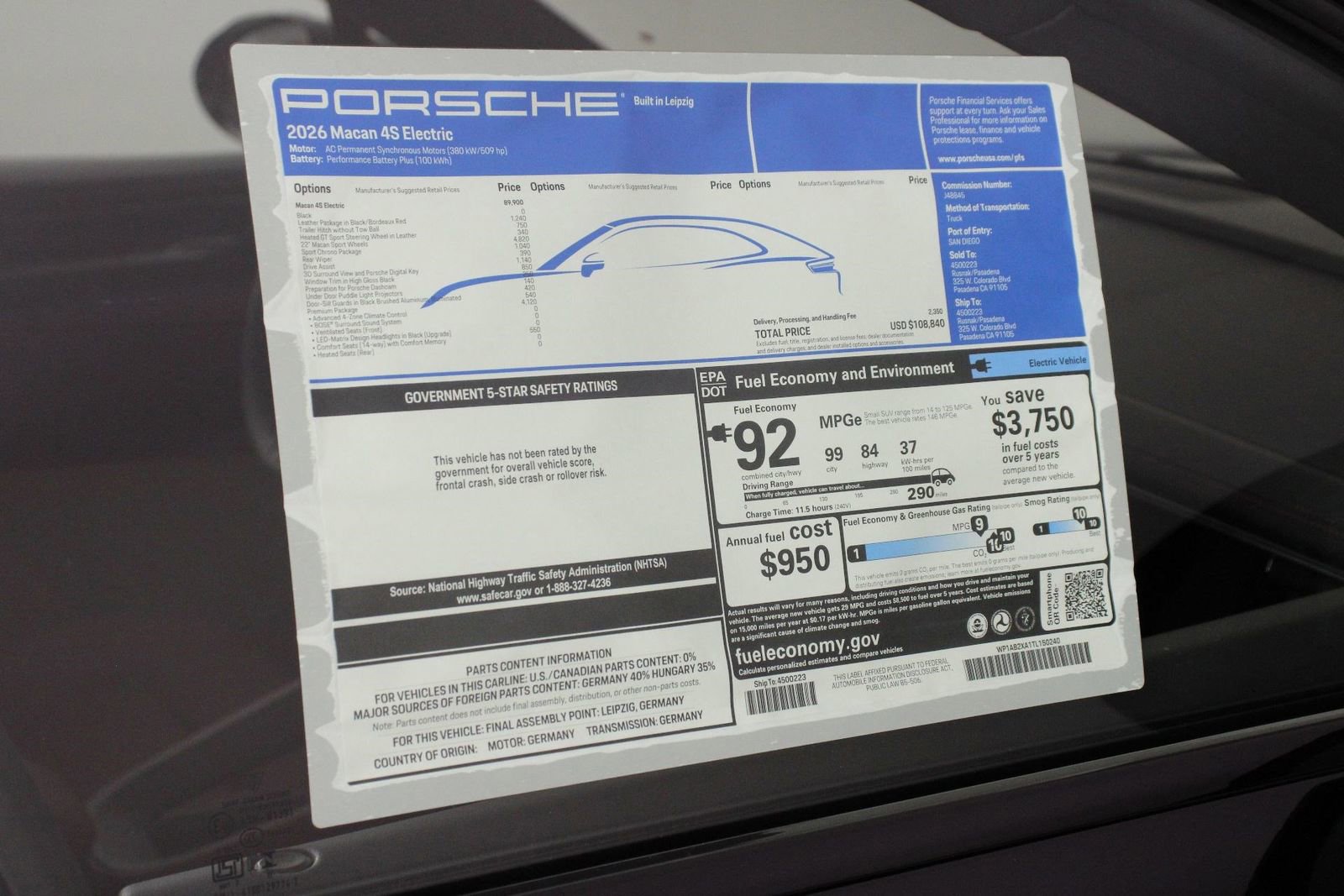 New 2026 Porsche Macan 4S Electric image 25