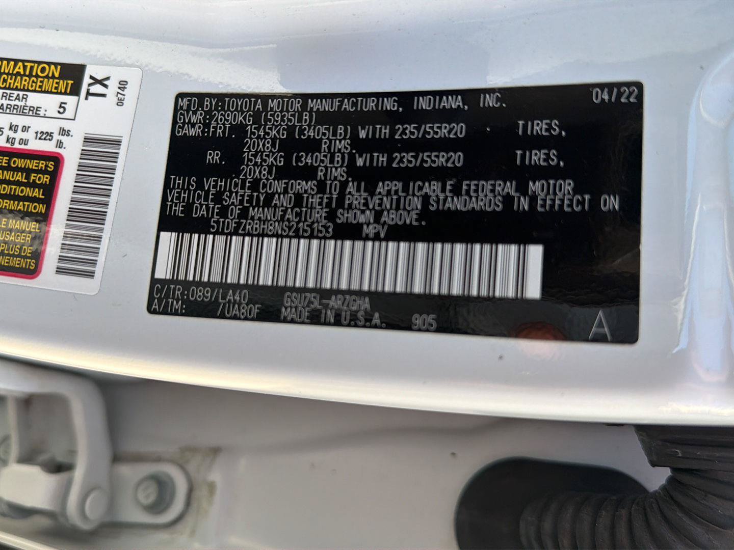 Used 2022 Toyota Highlander Platinum AWD/4WD image 44