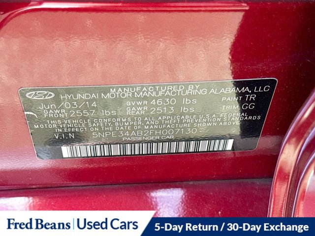 Used 2015 Hyundai Sonata Limited w/ Option Group 06 FWD image 27