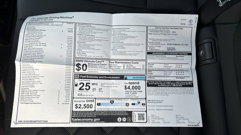 New 2026 BMW X5 xDrive40i AWD/4WD image 27