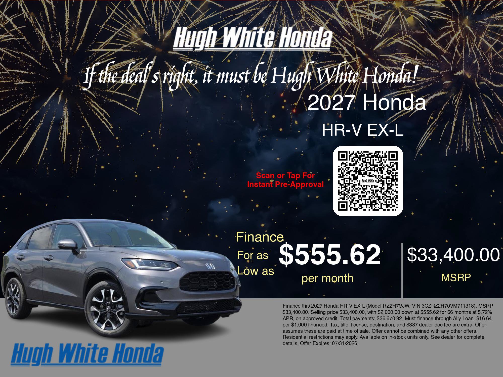 New 2027 Honda HR-V EX-L image 6