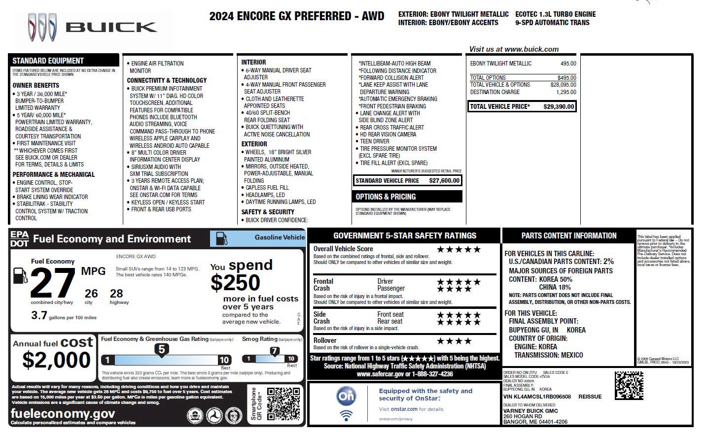 Used 2024 Buick Encore GX Preferred AWD/4WD image 3