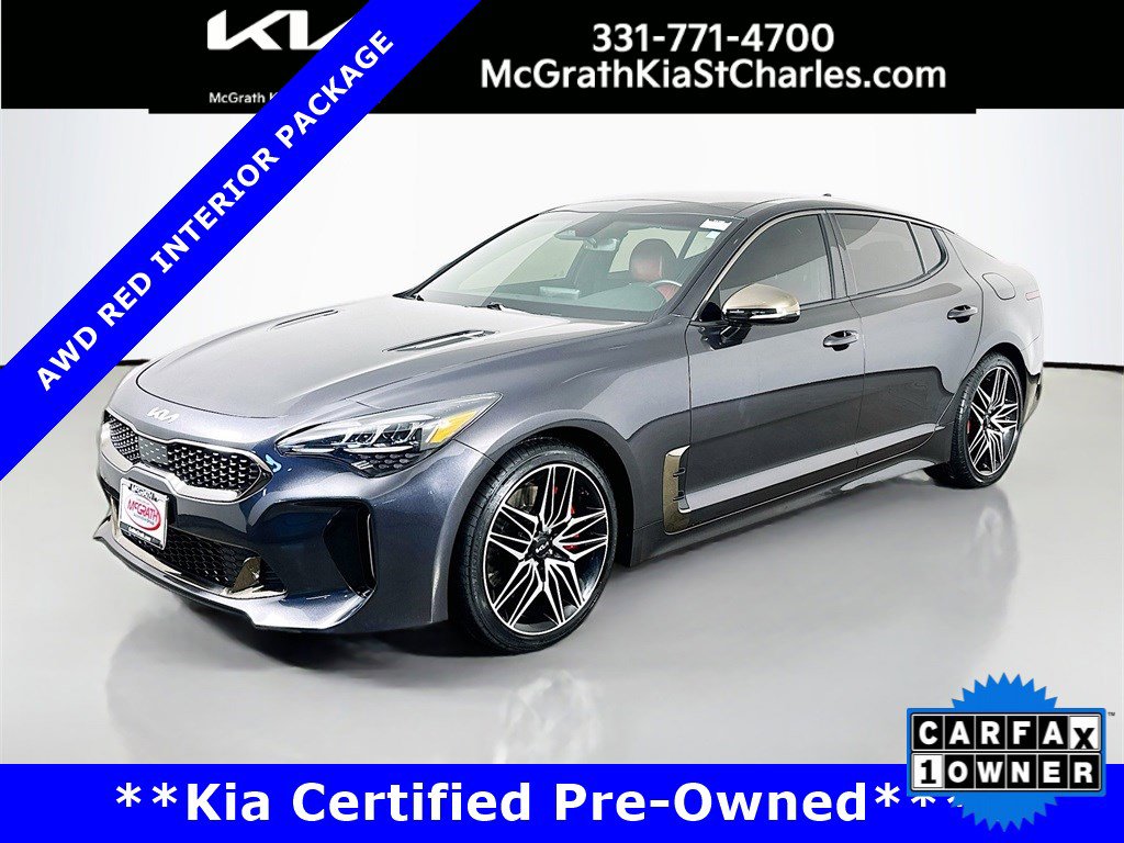Certified 2022 Kia Stinger GT1 w/ Red Interior Color Package