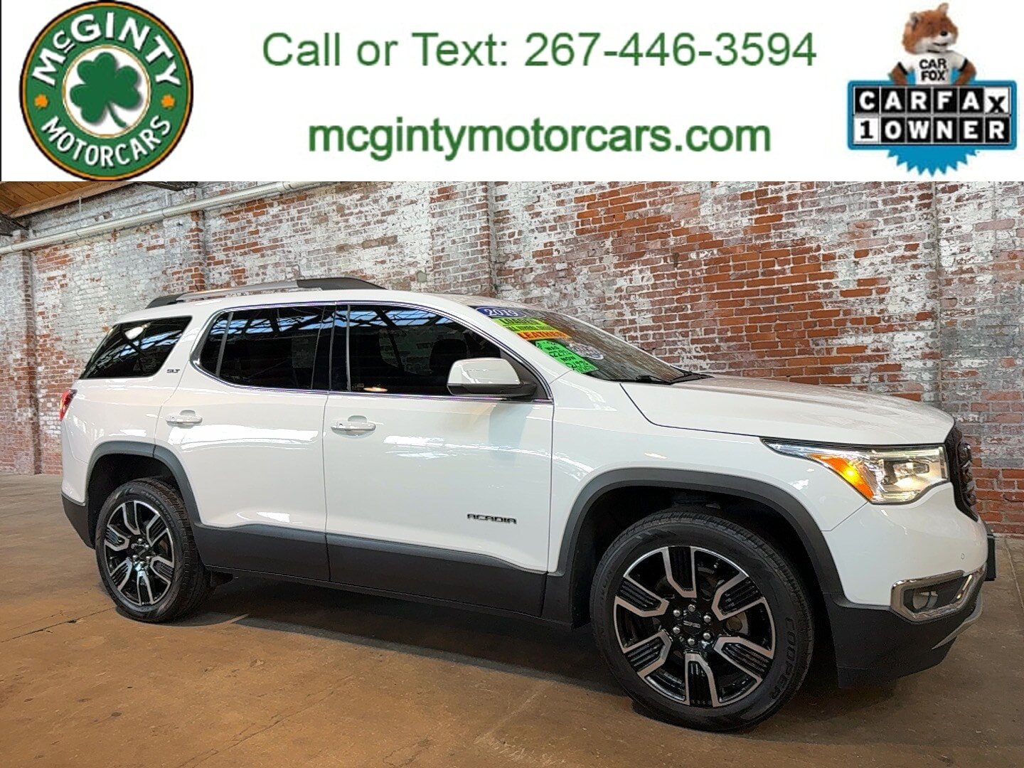 Used 2019 GMC Acadia SLT w/ LPO, Black Accent Package AWD/4WD image 1