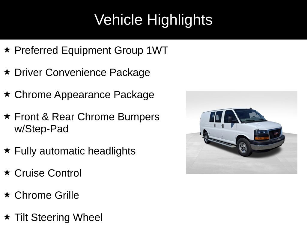Used 2024 GMC Savana 2500 w/ Driver Convenience Package image 2