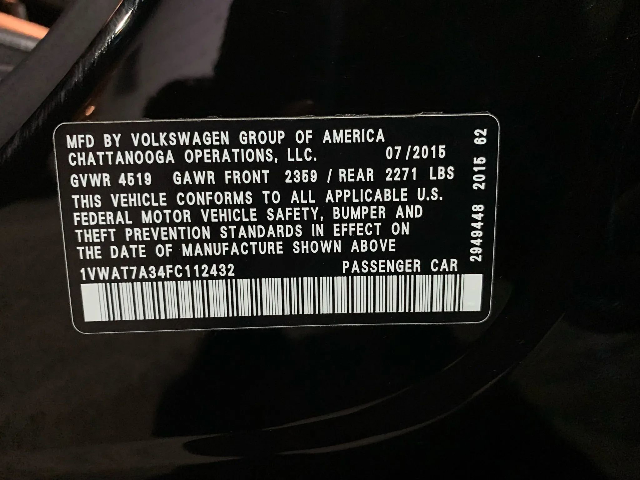 Used 2015 Volkswagen Passat 1.8T Limited Edition FWD image 29