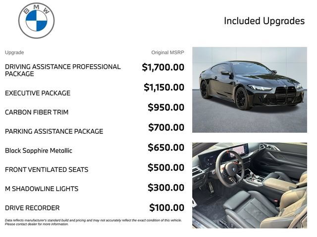 Used 2026 BMW M4 xDrive Competition AWD/4WD image 3