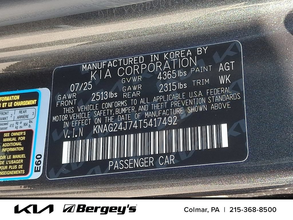 New 2026 Kia K5 LXS FWD image 20