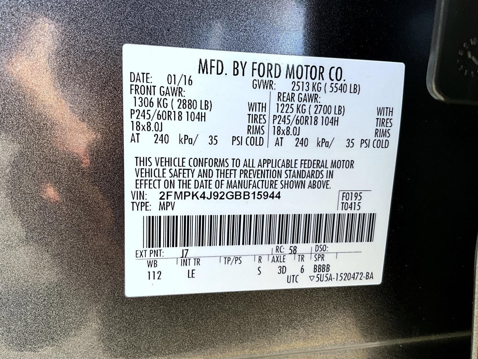 Used 2016 Ford Edge SEL w/ Equipment Group 201A AWD/4WD image 28