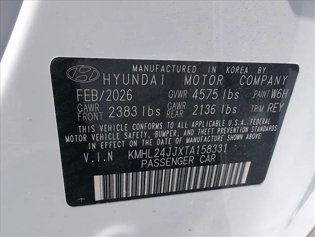 New 2026 Hyundai Sonata Blue FWD image 20