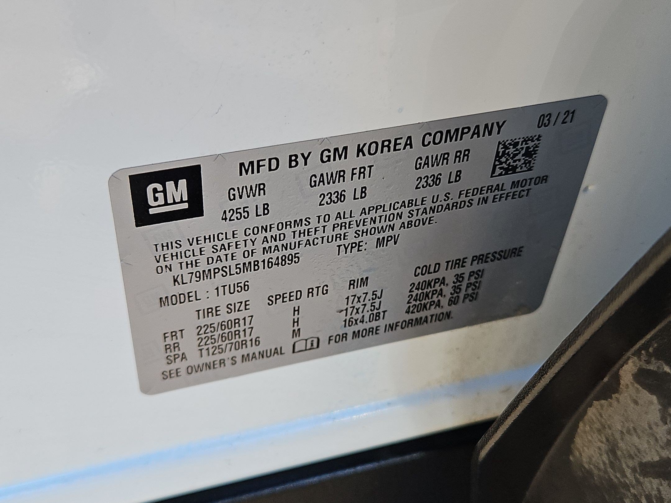Certified 2021 Chevrolet TrailBlazer LT w/ Convenience Package FWD image 33