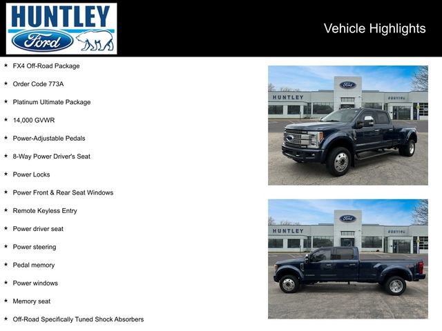 Used 2019 Ford F450 Platinum w/ Platinum Ultimate Package image 2