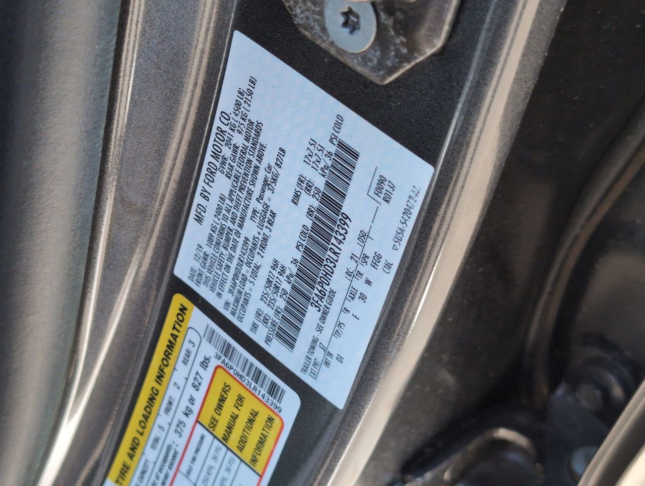 Used 2020 Ford Fusion SE FWD image 23
