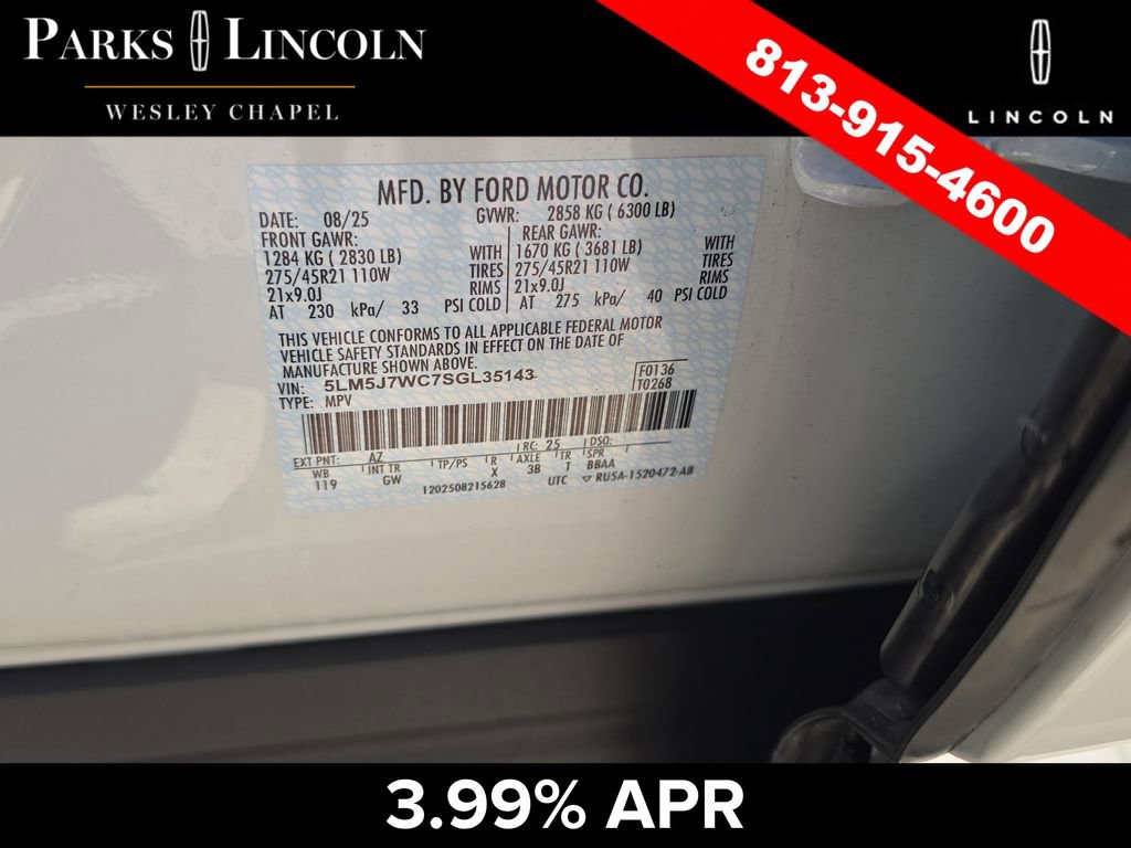 Certified 2025 Lincoln Aviator Reserve w/ Illumination Package RWD image 36