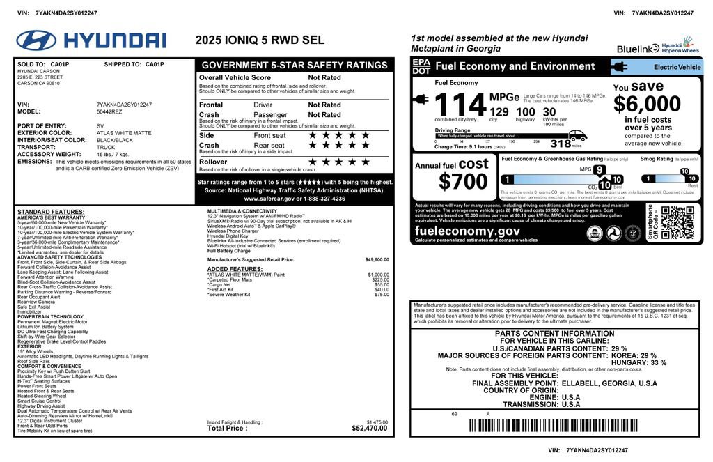 Used 2025 Hyundai Ioniq 5 SEL image 3