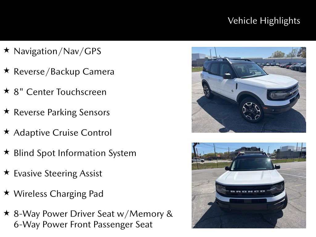 Used 2024 Ford Bronco Sport Outer Banks w/ Tech Package image 14