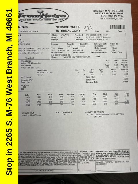 Used 2013 Chevrolet Avalanche LT AWD/4WD image 35