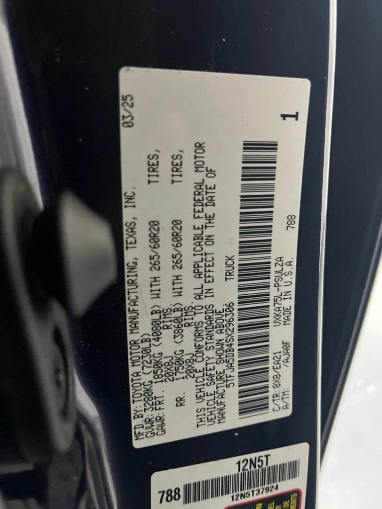 Certified 2025 Toyota Tundra Limited AWD/4WD image 83