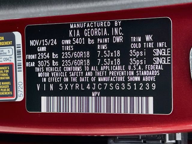 Certified 2025 Kia Sorento S w/ Panoramic Sunroof Package FWD image 35