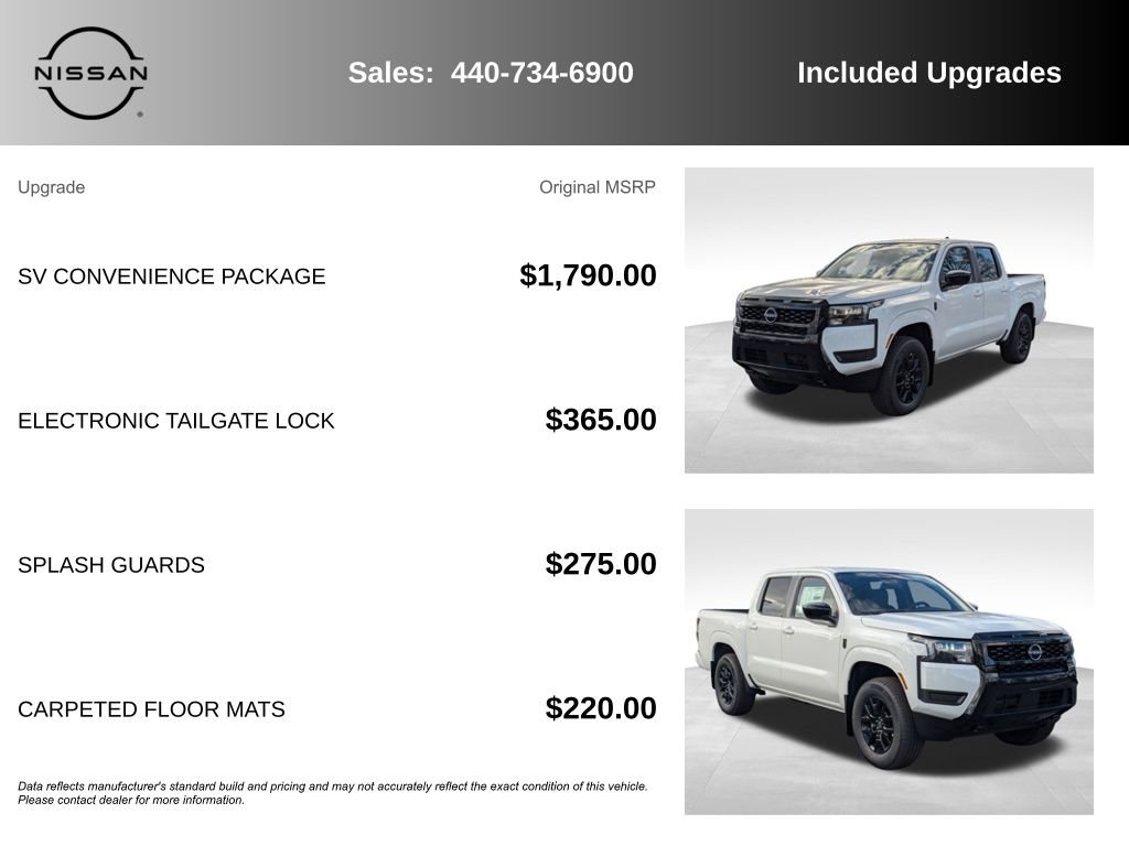 New 2026 Nissan Frontier SV w/ SV Convenience Package AWD/4WD image 7