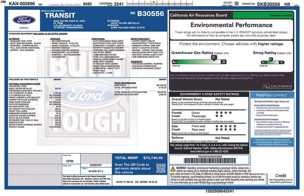 New 2025 Ford Transit 350 XL image 5