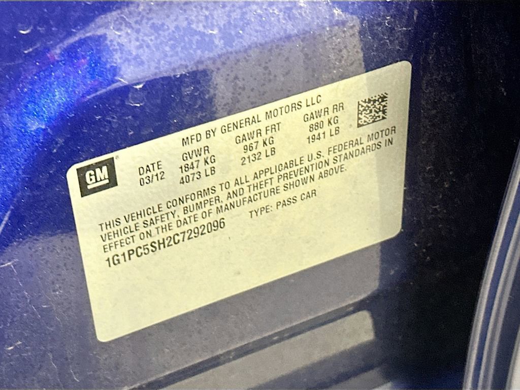 Used 2012 Chevrolet Cruze LS image 21