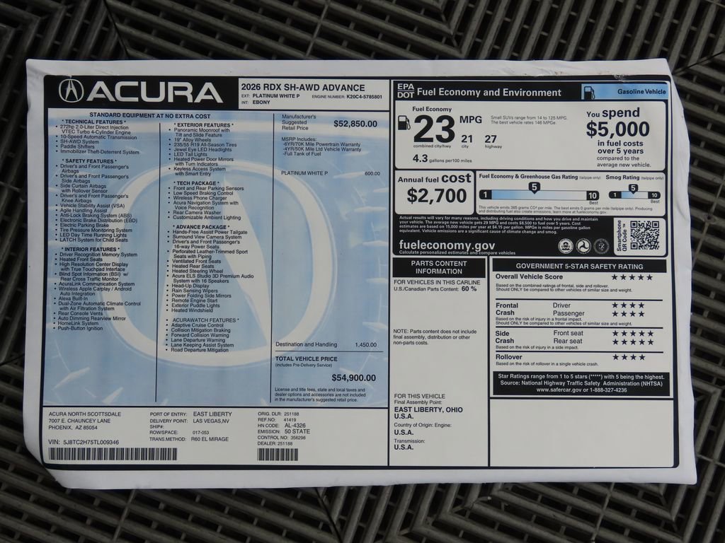 New 2026 Acura RDX Advance Package image 9