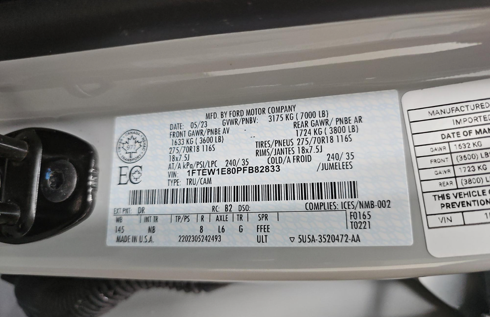 Used 2023 Ford F150 Tremor w/ Equipment Group 402A High AWD/4WD image 15