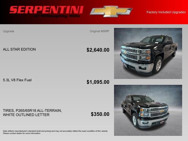 Used 2014 Chevrolet Silverado 1500 LT w/ All Star Edition RWD image 4