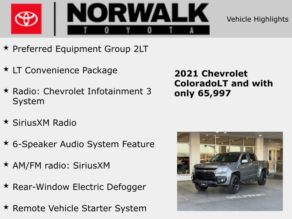 Used 2021 Chevrolet Colorado LT w/ LT Convenience Package image 10