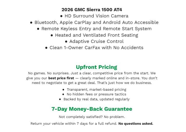 Used 2026 GMC Sierra 1500 AT4 w/ AT4 Premium Package AWD/4WD video 1