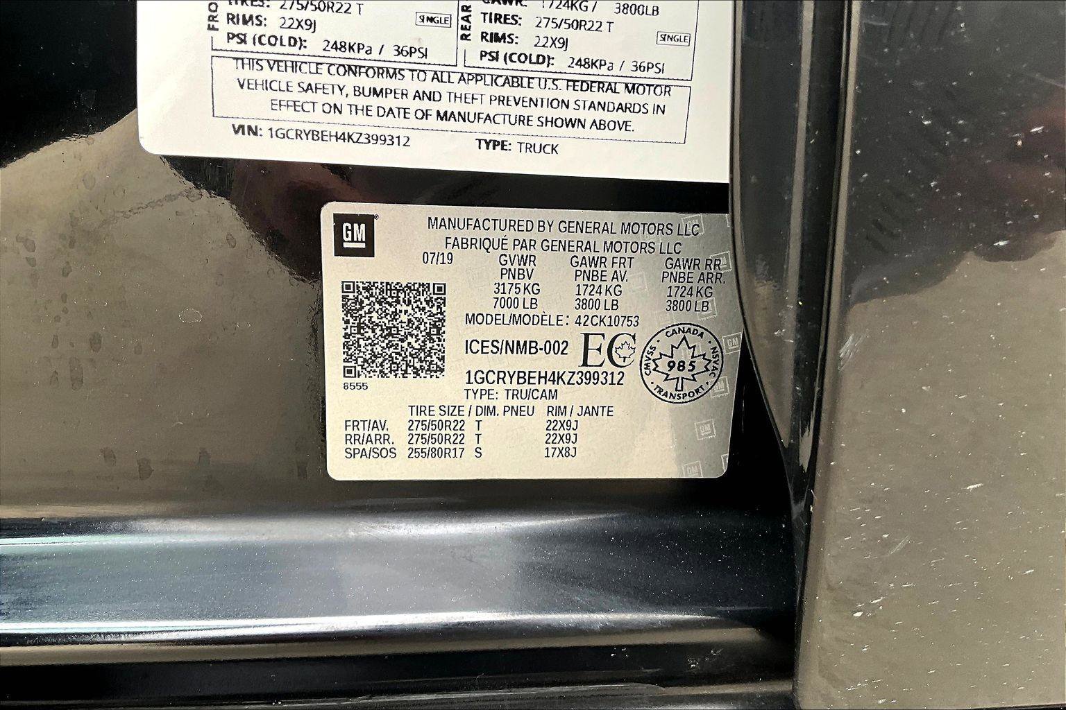 Used 2019 Chevrolet Silverado 1500 Custom w/ Trailering Package image 34