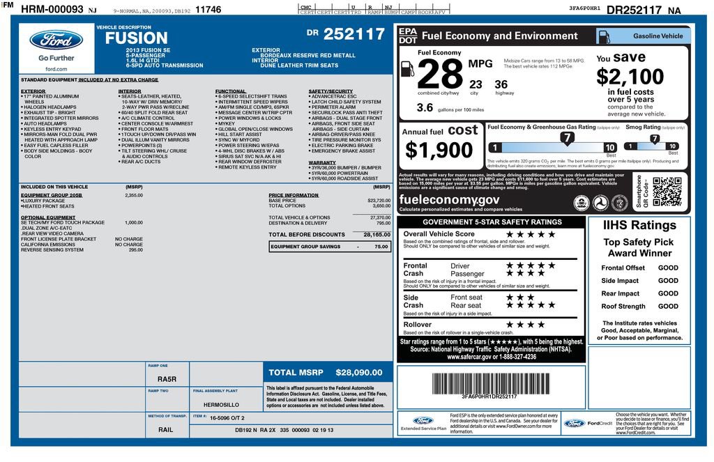 Used 2013 Ford Fusion SE FWD image 4