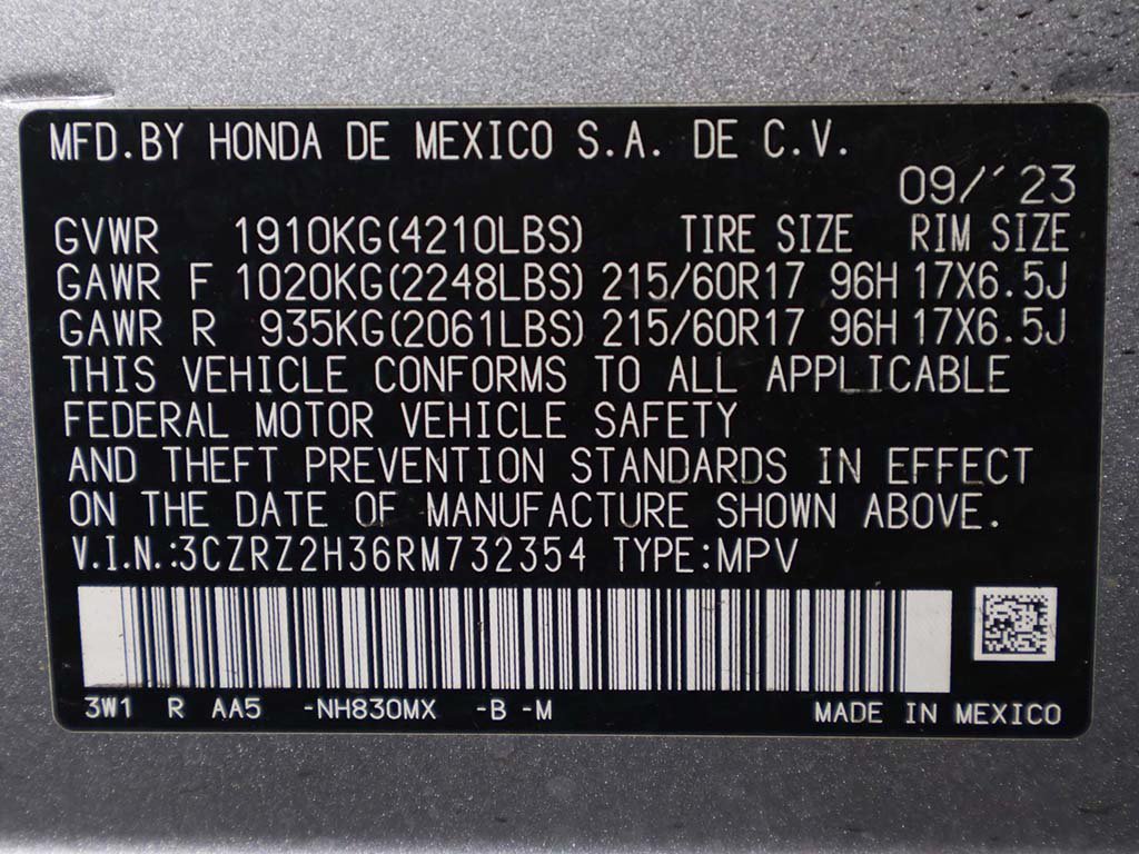 Used 2024 Honda HR-V LX image 37