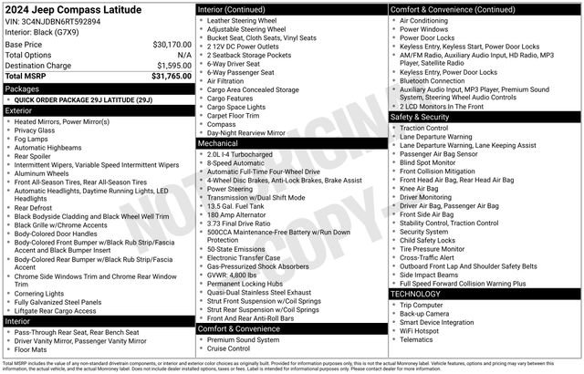 Used 2024 Jeep Compass Latitude AWD/4WD image 4
